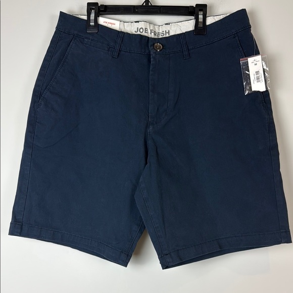 Joe Fresh Blue Flat Front Shorts Versatile Style - Picture 1 of 5
